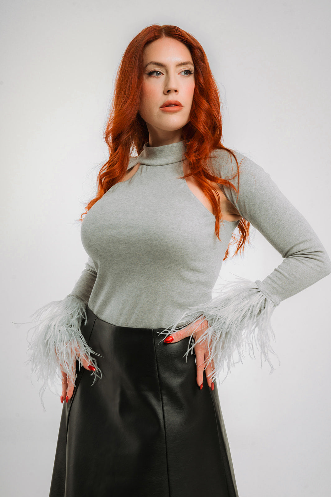 Knit Turtleneck with Feathers – Wadsworth House